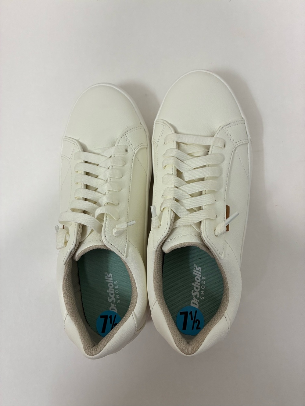 Dr. Scholl's Women’s Time Off Go Slip On Sneaker White Faux Leather Size 7.5